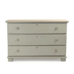 Greenish Gray Classic 3 Drawer Chest
