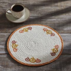 Grinning Jack O Lanterns Braided Trivet