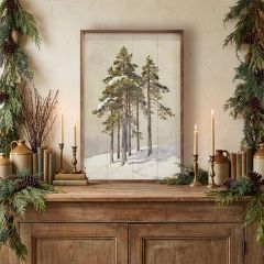 Group of Cedar Trees Framed Wall Art