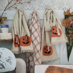 Halloween Pumpkin Fringed Table Runner