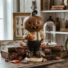 Halloween Pumpkin Kid Statue