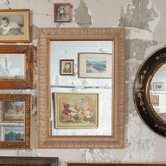 Hand Carved Gold Frame Wall Mirror