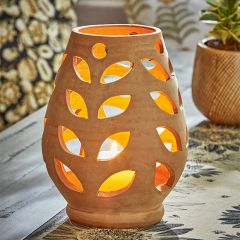 Hand Cut Terracotta Artisan Lantern