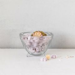 Hand Pressed Glass Bowl