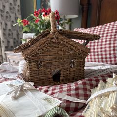 Handled Wicker Homestead Hideaway Basket