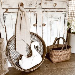 Handmade Decorative Swan Plush Pillow