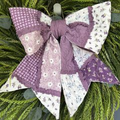 Handmade Patchwork Quilted Bow