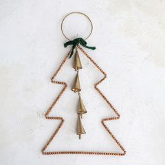 Hanging Beaded Tree with Bells
