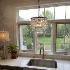 Hanging Crystals Tiered Chandelier | SHIPS FREE