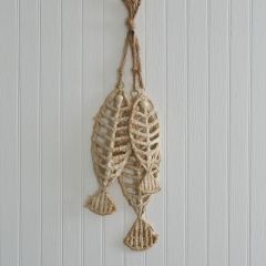 Hanging Textured Fishbones Trio
