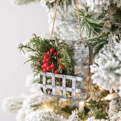 Hanging Tobacco Basket Ornament Set of 4