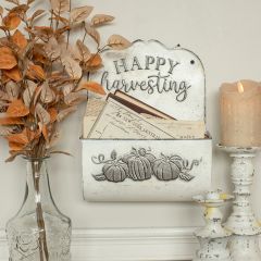 Happy Harvesting Metal Wall Pocket