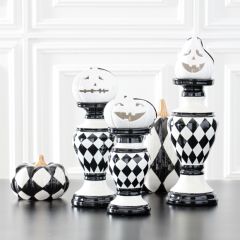 Harlequin Ceramic Candle Holders Set of 3