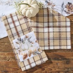 Harvest Gathering Plaid Dishcloth