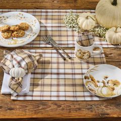 Harvest Gathering Plaid Table Runner Set of 2