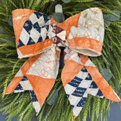 Harvest Patchwork Quilted Bow