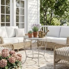 Heart Swirls Round Accent Table