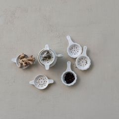 Hearth and Haven Stoneware Tea Strainers Set of 6