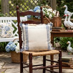 Hearth and Home Fringed Windowpane Accent Pillow