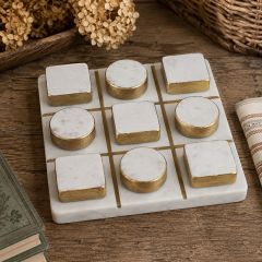 Heirloom Manor Marble Tic Tac Toe Game