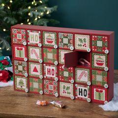 Heirloom Noel Quilt Christmas Countdown Box