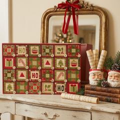Heirloom Noel Quilt Christmas Countdown Box