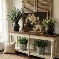 Heirloom White Garden Roses Framed Wall Art