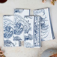 Heritage Farms Blue Rooster Napkins Set of 4