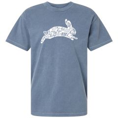 Hip Hop Bunny Faded Navy Tee