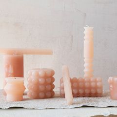 Hobnail Pillar Candle 6 Inch