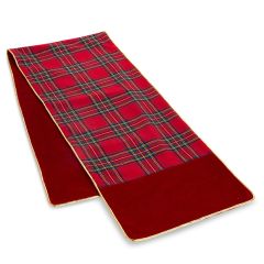 Holiday Noel Red Plaid Table Runner