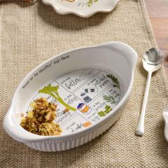 Holiday Stuffing Dish With Spoon