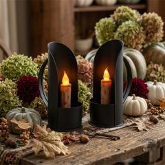 Homestead Grain Scoop LED Taper Holder