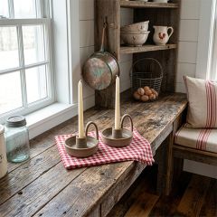 Homestead Hearth Ceramic Chamberstick Taper Holder