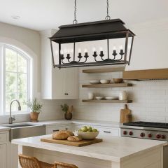 Homestead Heritage Island Light with Antique Black Frame