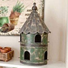 Homestead Silo Rustic Metal Birdhouse