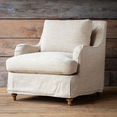 Houndstooth Upholstered Armchair
