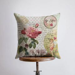 Hugs and Kisses Valentine Accent Pillow