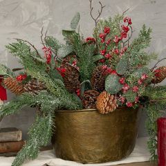 Icy Foliage Bells and Berries Pick