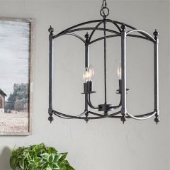 Industrial Elegance Metal Chandelier