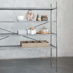 Industrial Farmhouse Metal 4 Shelf Unit