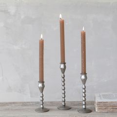 Iron Ball Taper Candle Holder Set of 3