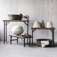 Iron Frame Folding Table