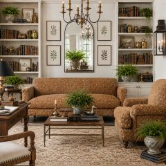 Jacquard English Sofa