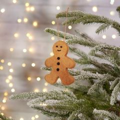 Jolly Gingerbread Man Felt Ornament