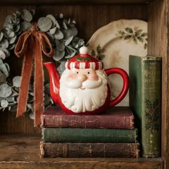 Jolly Santa Ceramic Teapot