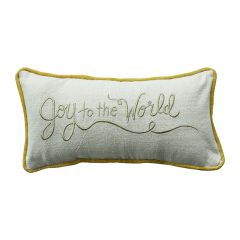 Joy to the World Slub Pillow