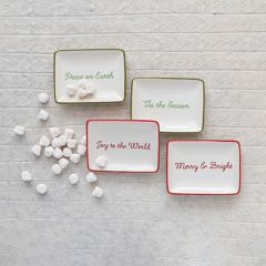 Joyful Stoneware Dish Set of 4