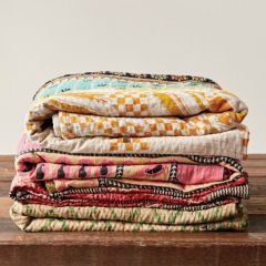 Kantha Quilt Coverlet