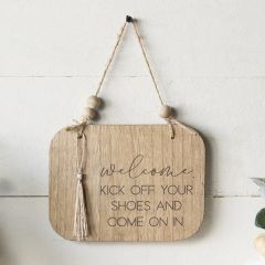 Kick Off Your Shoes Sign